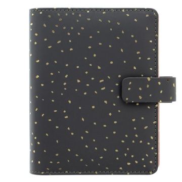 Organiser Confetti - f.to Personal - 187 x 153 x 40 mm - con cinturino - nero - Filofax