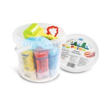 Panetti pasta soffice da modellare Primo Easydo' 100 g - secchiello 10 colori assortiti piu' accessori 294ED10GF