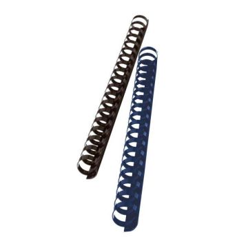 Dorsi plastici CombBind a 21 anelli - 14 mm A4 - fino a 125 fogli - conf da 100 dorsi GBC blu - 4028238