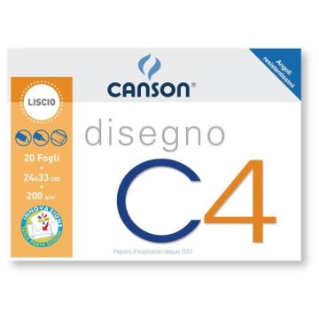 Oxford disegno x4 Liscio 24x33 cm 200 g/mq 20 ff 90041