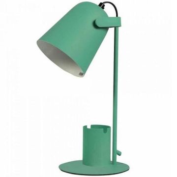 Lampada da tavolo portaoggetti Verde con portaoggetti.  I-TOTAL