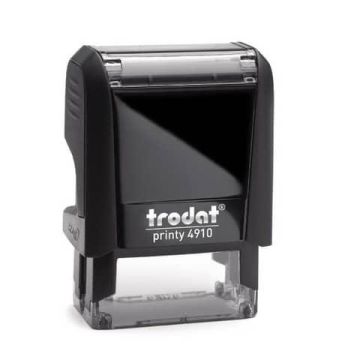 Timbro di testo PERSONALIZZATO Trodat Printy 4910 fino a 3 righe - dimensione max personalizzazione 26x9 mm - 11661