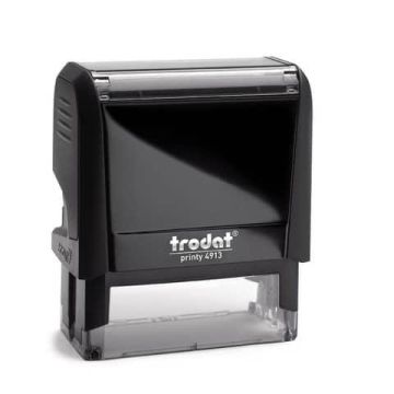 Timbro di testo PERSONALIZZATO Trodat Printy 4913 fino a 6 righe - dimensione max personalizzazione 58x22 mm - 11664