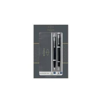 Gift Set DUO - IM stainless steel sfera + stilografica - punta media - Parker