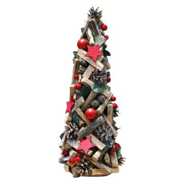 Albero natale in legno. 32x8,5x52 cm