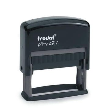 Timbro di testo PERSONALIZZATO Trodat Printy 4917 fino a 3 righe - dimensione max personalizzazione 50x10 mm - 68831