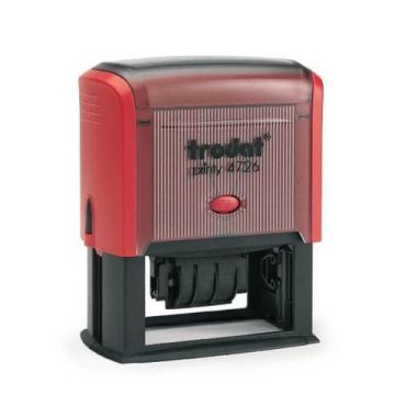 Datario con testo PERSONALIZZATO Trodat Printy 4726 fino a 3+3 righe dimensione max personalizzazione 75x38 mm - 181807