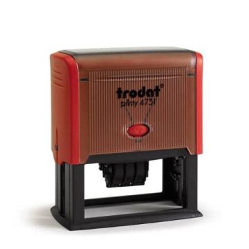 Datario con testo PERSONALIZZATO Trodat Printy 4731 fino a 3+3 righe dimensione max personalizzazione 70x30 mm - 181810