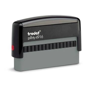 Timbro doppio datario con testo Trodat Printy 4816/PL PERSONALIZZATO dimensione max pers.ne 51,5x5 mm 1 riga testo 11666