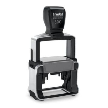 Timbro di testo PERSONALIZZATO Trodat Professional 5203 dimensione max pers.ne 49x28 mm - fino a 7 righe - 127968