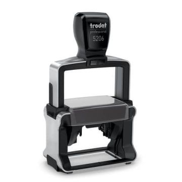 Timbro di testo PERSONALIZZATO Trodat Professional 5206 dimensione max pers.ne 56x33 mm - fino a 8 righe - 123198