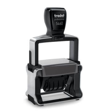 Datario con testo PERSONALIZZATO Trodat Professional 5460 dimensione max pers.ne 56x33 mm - fino a 3+3 righe - 181800