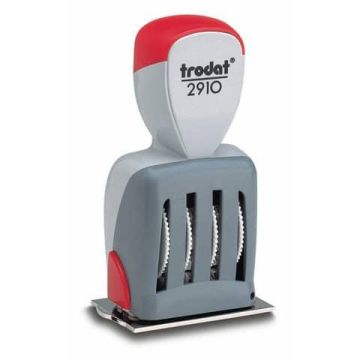 Datario manuale con testo PERSONALIZZATO Trodat Classic 2910/P07 dimensione max pers.ne 60x40 mm - fino a 4+4 righe