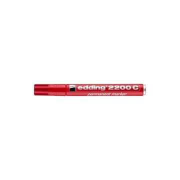 Marcatore permanente edding 2200 C punta scalpello 1-5 mm rosso 4-2200C002