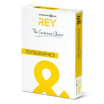 Carta per fotocopie A4 INTERNATIONAL PAPER Rey Text & Graphics 170 CIE 90 g/m² Risma 500 fogli - RYTEG090X430