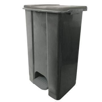 MEDIALINTERNATIONAL Contenitore mobile Ecoconti - a pedale - 80 L - plastica riciclata - grigio - Medial International