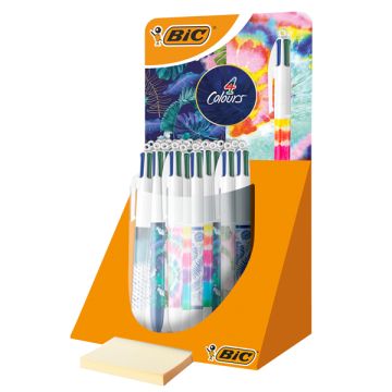 Espositore 30 penne a sfera a scatto Bic 4 Colours fanatsie assortite 9649042