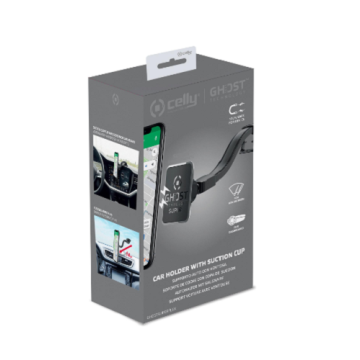 Supporto auto con ventosa con testina regolabile a 360°