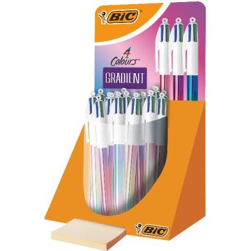 Espositore 30 penne a sfera a scatto Bic 4 Colours 511031