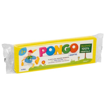 Panetto di plastilina vegetale modellabile 350 g Pongo Giallo F603501