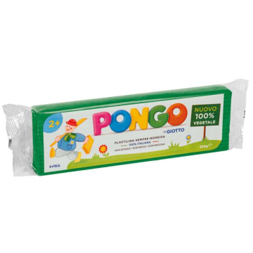 Panetto di plastilina vegetale modellabile 350 g Pongo verde F603504