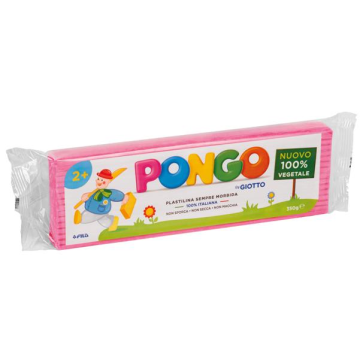Panetto di plastilina vegetale modellabile 350 g Pongo rosa F603509
