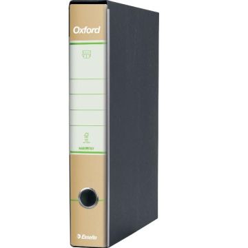 Registratore protocollo Esselte Oxford Green con custodia 23x33 cm 100% carta riciclata dorso 5 cm - 397840501