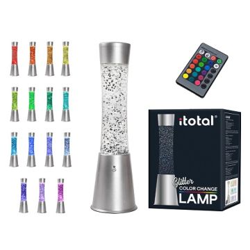 Lampada Glitter con telecomando cambia colori. I-TOTAL