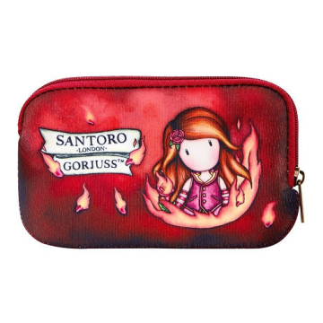 Santoro Gorjuss - Porta monete IN NEOPRENE con zip- Fire