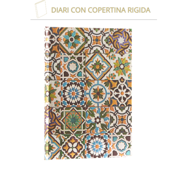 Taccuino rigido pagine riga .cm 13x18 - Linea Piastrelle portoghese - Paperblanks