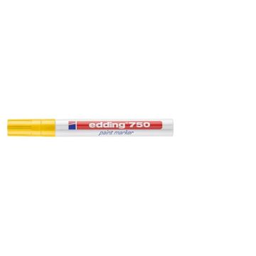 Marcatore a vernice edding 750 punta conica 2-4 mm giallo 4-750005