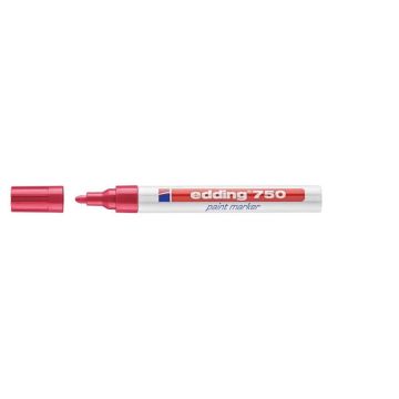 Marcatore a vernice edding 750 punta conica 2-4 mm rosso 4-750002