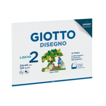 Album da disegno Giotto 2 33x48 cm - 12 ff 120 g - conf. 10 pz - liscio F583300
