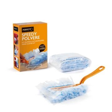 Piumino Perfetto Speedy polvere manico + 5 ricambi 12840