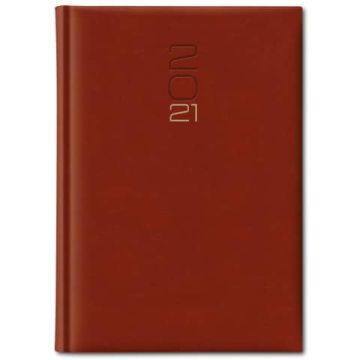 Agenda Giornaliera 2024 A4 Q-Connect Madrid rosso inglese 0651SPEC-RI