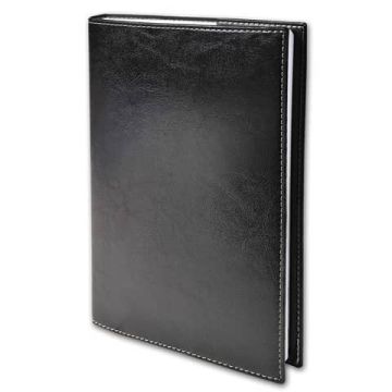 Agenda settimanale 2024 Quo Vadis Prenote 21x29,7 cm - rivest. sintetico lucido Madera nero - 02423024MQ
