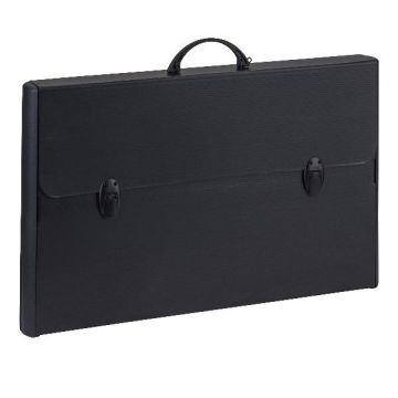 Valigetta in polionda Favorit Black con bordi rinforzati 37x60x5,2 cm - colore nero - 400173500