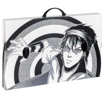 Valigetta in PPL Favorit con stampa Manga - 56,5x36,5x5,5 cm - soggetti assortiti - 400182745