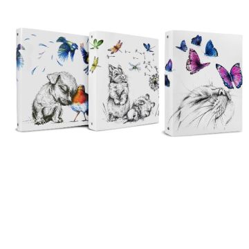 Raccoglitore ad anelli diametro 25 mm in PP a lastra stampato - Icon Friends P3625190