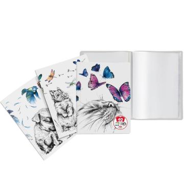 Portalistino Plastibor Icon Friends con copertina in PP stampato - 40 fogli P5040190