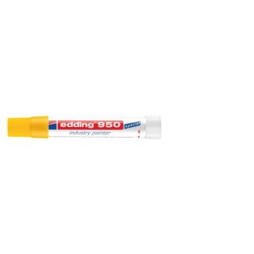 Marcatore a cera edding 950 punta conica 10 mm giallo 4-950005