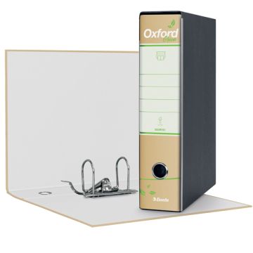 Registratore protocollo Esselte Oxford Green con custodia 23x33 cm 100% carta riciclata dorso 8 cm - 397850501