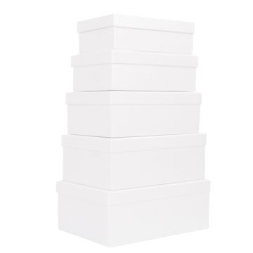 Set scatole regalo - dimensioni assortite - fantasia Pearl - conf. 5 pezzi