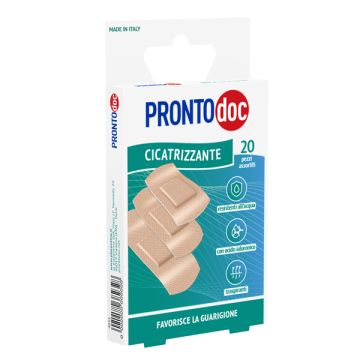 Cerotti in PE 3D rosa cicatrizzante ProntoDoc con acido ialuronico assortiti conf. 20 pz - 4033
