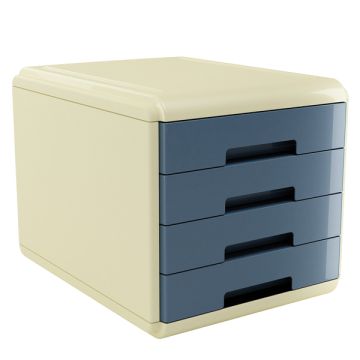 Cassettiera Arda Vintage Sugar 4 cassetti 29,5x38,5xH.28,2 cm azzurro - 18P4PSU