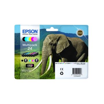 Cartuccia inkjet Elefante 24 Epson 6 colori C13T24284011