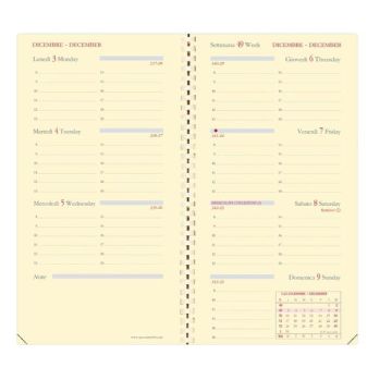 Agenda 2025 Quo Vadis Planorizon rubr. IT Impala 8,8x17 cm - conf. 6 pz settimanale assortiti - 37419525MQ