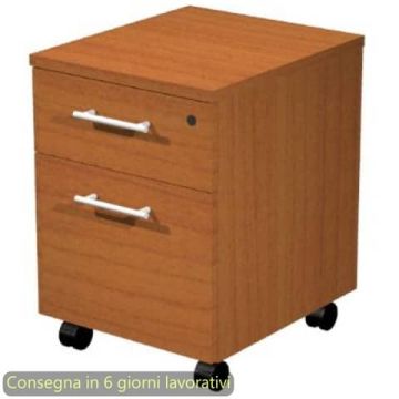 Cassettiera Presto 1 cassetto con serratura + 1 classificatore - smontata 41,8x52x59,5 cm ciliegio Artexport - 60022/H