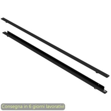 Kit fissaggio verticale a parete e soffitto coppia pannelli nero opaco Woody Artexport L.160 cm - 3-BSAN1600-AQ