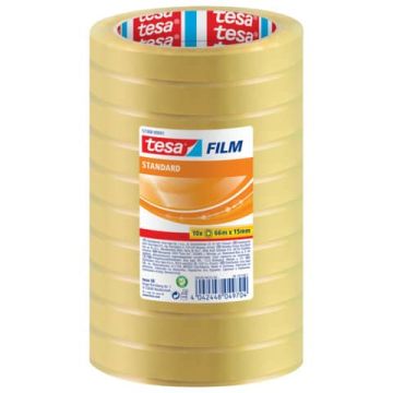 Nastro adesivo Tesafilm® standard trasparente 15 mm x 66 m - in conf. 10 - 57388-00001-01